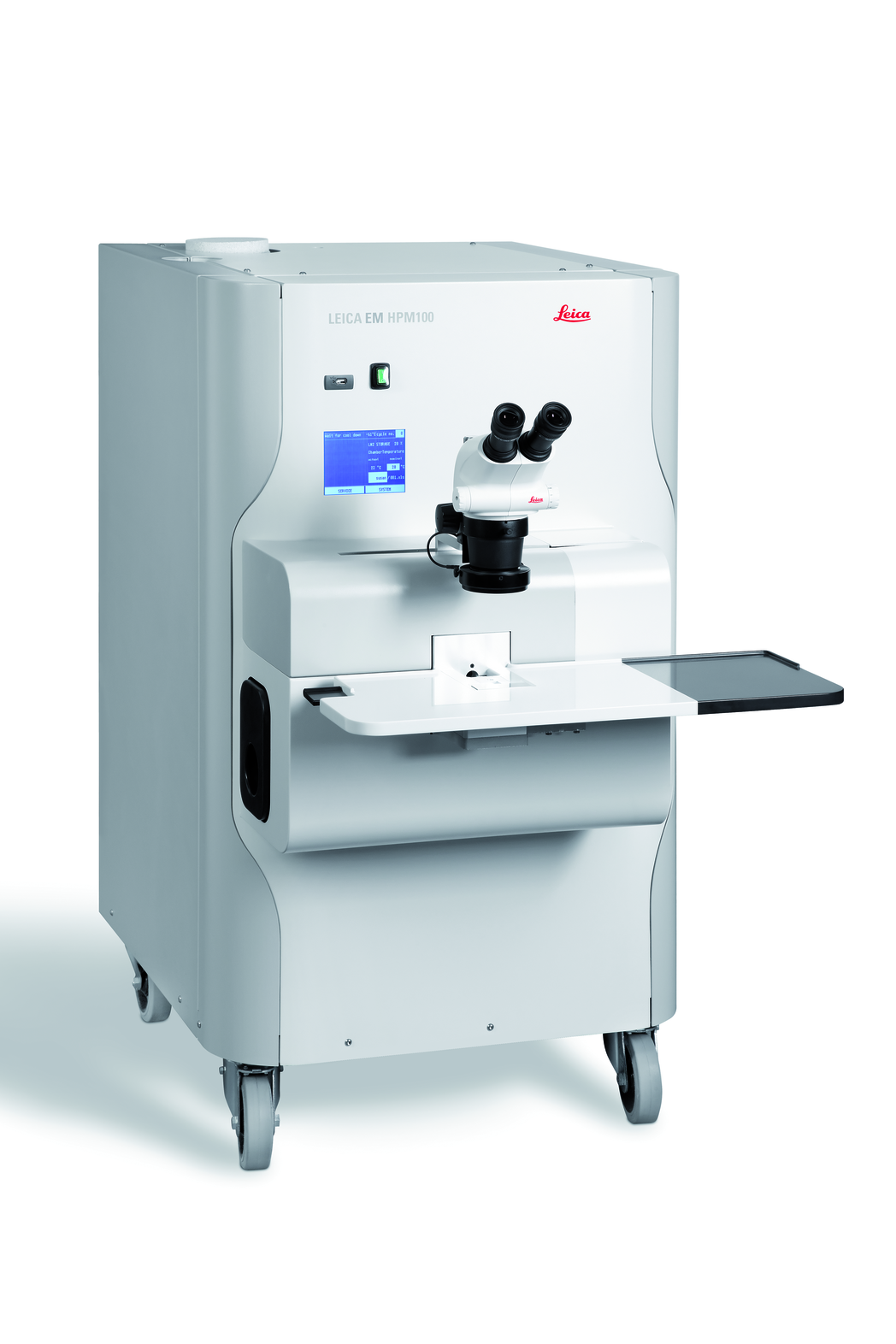 Congelatore ad alta pressione Leica EM HPM100 per la criofissazione di campioni biologici e industriali.