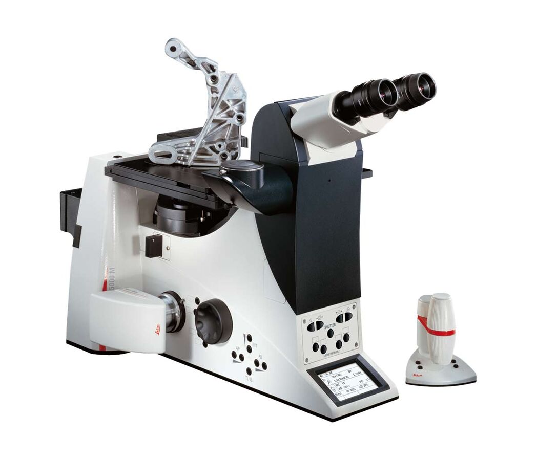 O sistema Leica DMI5000 completo, incluindo microscópio, câmera e software, oferece uma solução perfeita e harmoniosa para teste de materiais e controle de qualidade.