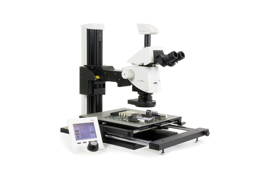 대형 표본을 높은 입체 현미경 배율로 검사할 수 있는 모듈식 스탠드