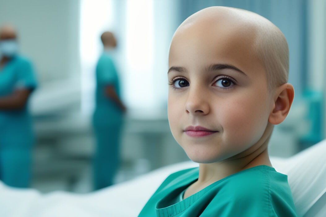 8-year-old child in an oncology hospital is fighting the disease cancer. Picture copyright: AdobeStock_817771788 8-year-old_child_in_an_oncology_hospital.JPG