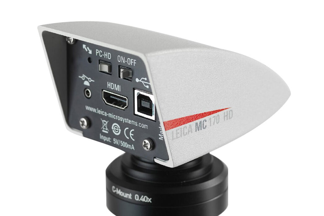 Cámara de microscopio HD con Leica MC170 HD de 5 megapíxeles